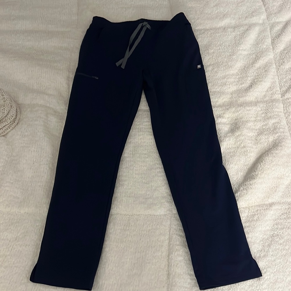 Figs womens scrub pants navy blue size small